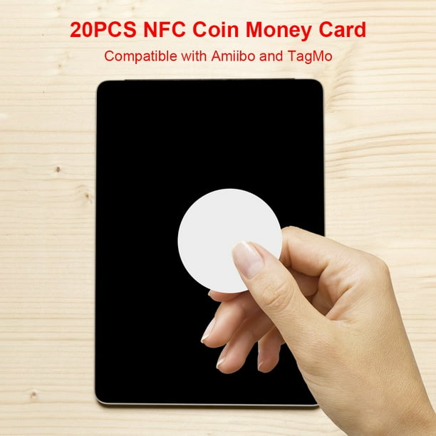 Pegatinas NFC de 20 piezas, Chips NTAG215, etiquetas NFC