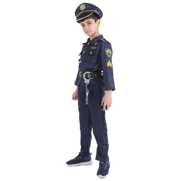 Disfraz de policía para niños juego de rol de Halloween para niños