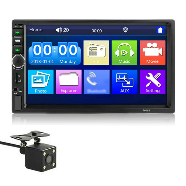 12 V Autoradio 1 DIN Radio de coche 4.1 pulgadas pantalla táctil coche  estéreo multimedia reproductor MP5 Bluetooth RDS Dual USB apoyo