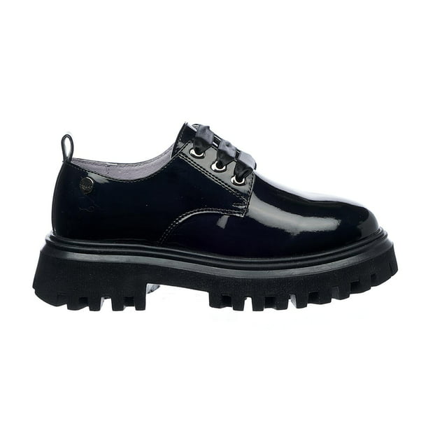 Zapatos Escolares Para Niñas Casuales Con Agujetas Cómodos 131N12 negro 19 INCÃ“GNITA 131A12 Walmart en línea