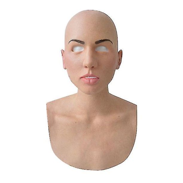 Máscara de látex completa para Halloween con cuello Cabeza completa Arrugas  espeluznantes Máscara facial Máscara de látex Accesorios de fiesta Máscara