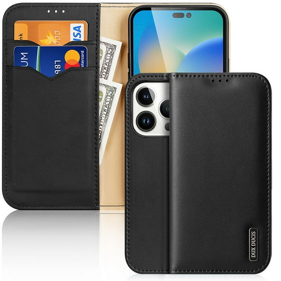 para iphone 14 pro max funda de lujo flip leather wallet cases tunc sencillez