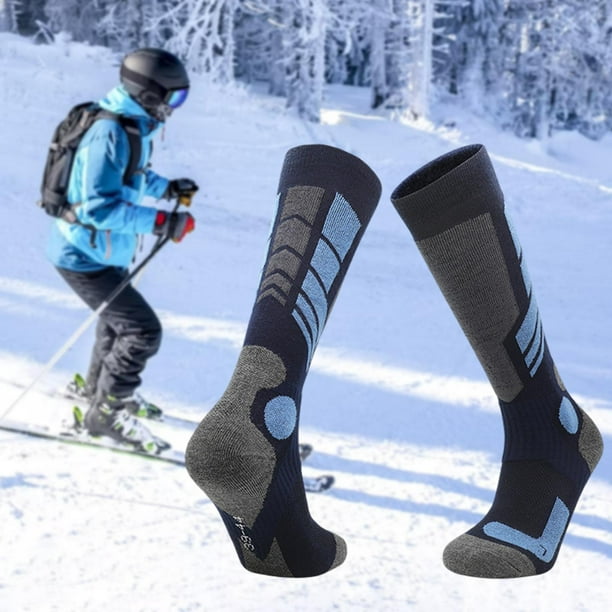  3 pares de calcetines térmicos cálidos para mujeres y hombres,  calcetines de esquí de invierno con aislamiento para botas gruesas para  clima frío, Copo de nieve grande : Ropa, Zapatos y