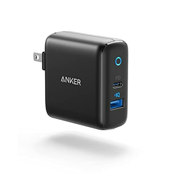 Cargador USB C, cargador Anker 32W de 2 puertos con adaptador de corriente  USB C de 20 W, PowerPort Anker