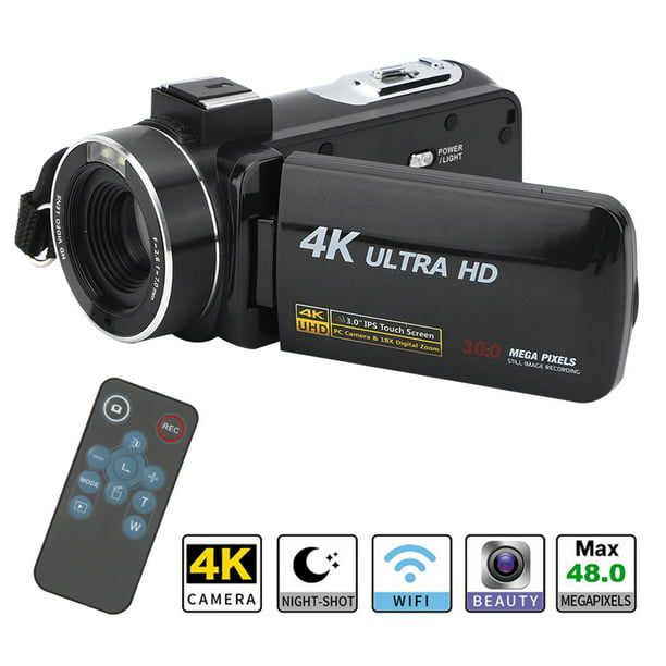 Videocámara Digital 4K 1080P 30MP 18X Videocámara Para  Vlogging  ANGGREK 4K Digital Video