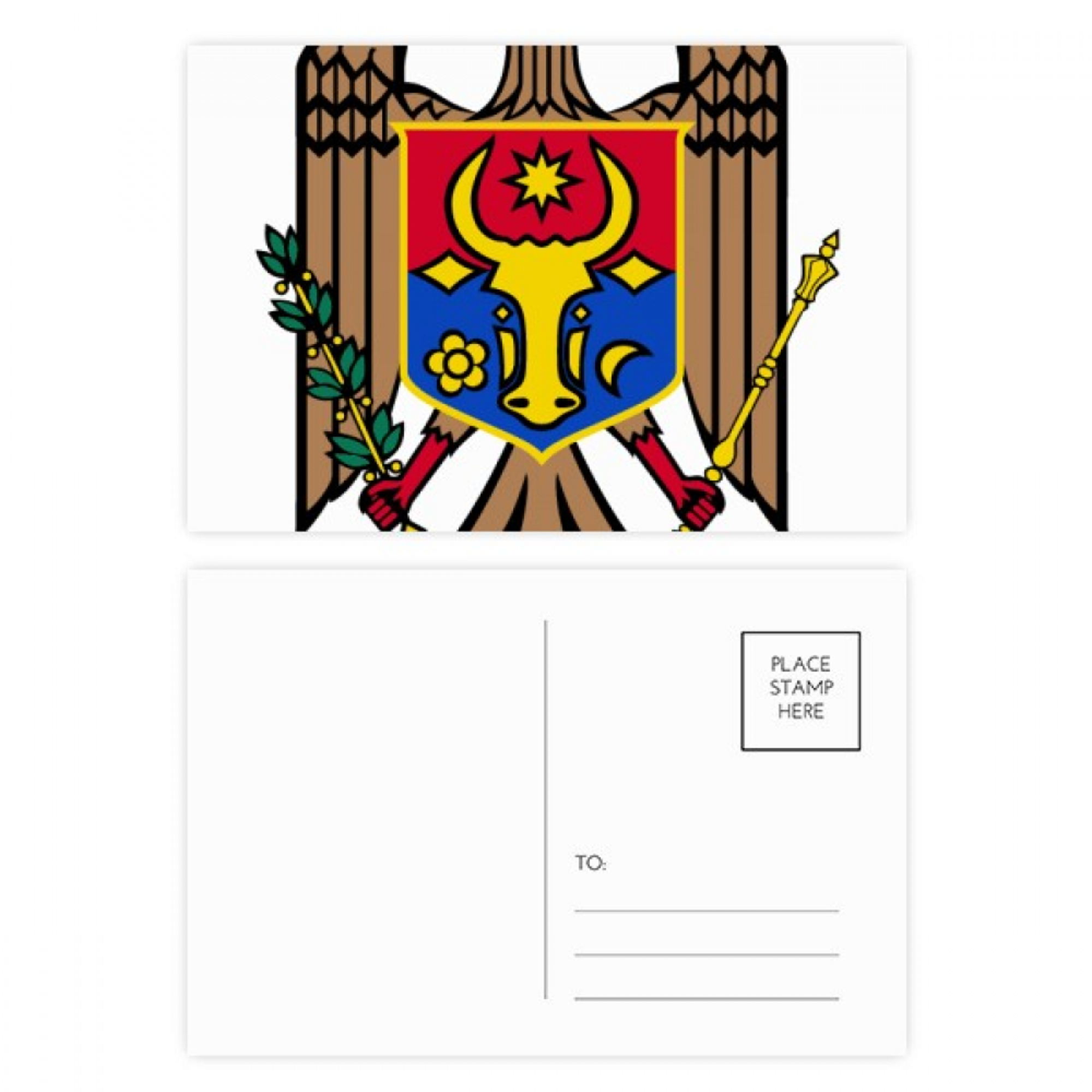 MOLDAVIA Stemma Moldovo Distintivo Cresta 100mm (4") Adesivo In - Foto 4