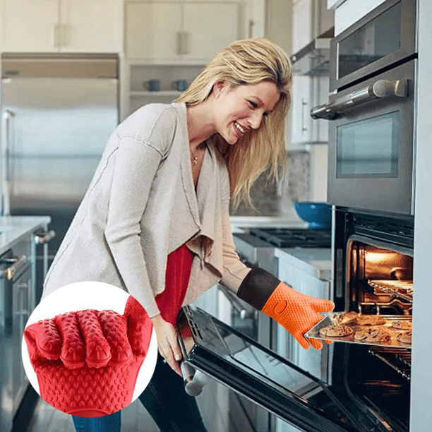  1 par de guantes de horno para cocina, resistentes al