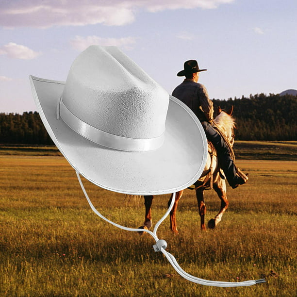 Sombrero Cowboy Tela Colores Lisos X 1