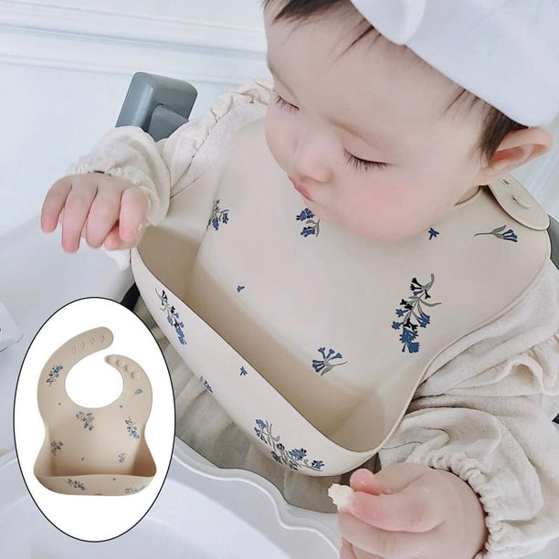 Baberos impermeables Bibitos de silicona para la alimentación del bebé Bebés  niños delantal con Bolsillo - China Baberos y babero de silicona precio