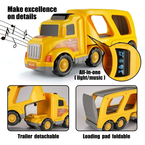Camion de construccion juguetes para niños regalos para 5,6,7,8