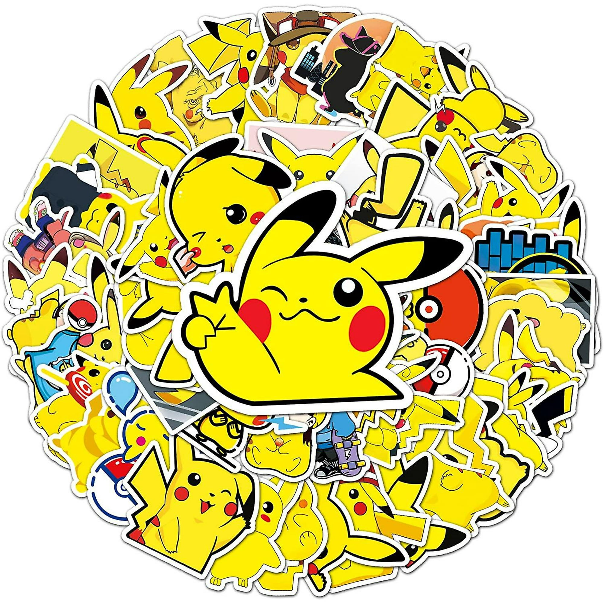 Pegatinas Pokémon Pikachu Grandes Impermeables Anime para Teléfono Celular  Lapto