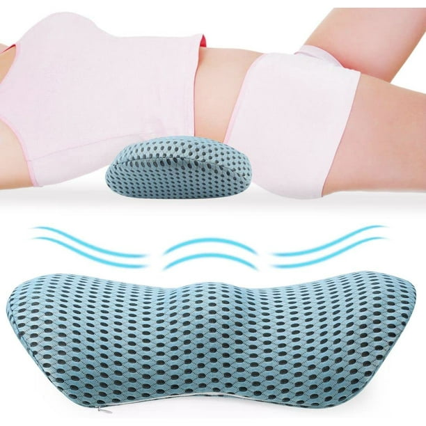 Almohada de apoyo lumbar para silla de oficina, automóvil, silla de juegos,  alivio del dolor de espalda baja, cojín de espuma viscoelástica con