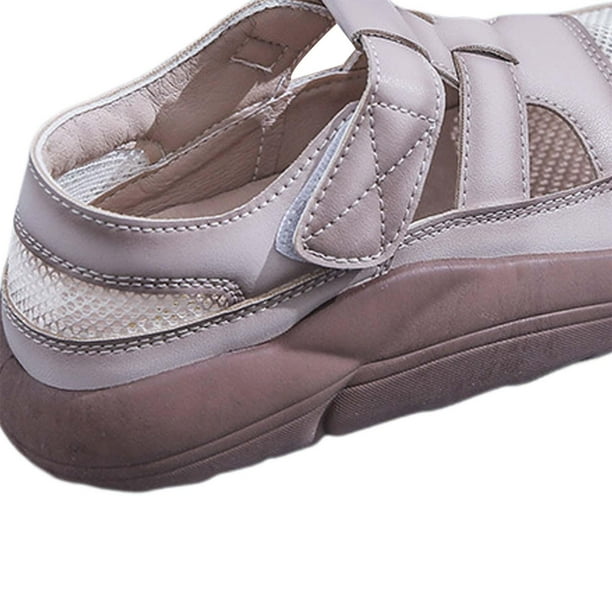 Zapatillas de running impermeables de cuero sintético para mujer,  zapatillas casuales antideslizantes