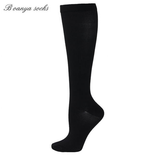 1 par de calcetines hasta la rodilla para enfermera calcetines simples de  compresión para hombres y mujeres calcetines atléticos