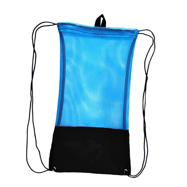 Bolsa de natación para nadadores, bolsa de natación de malla grande, 80 L  (capacidad de 8 balones de fútbol), mochila de playa ligera impermeable con