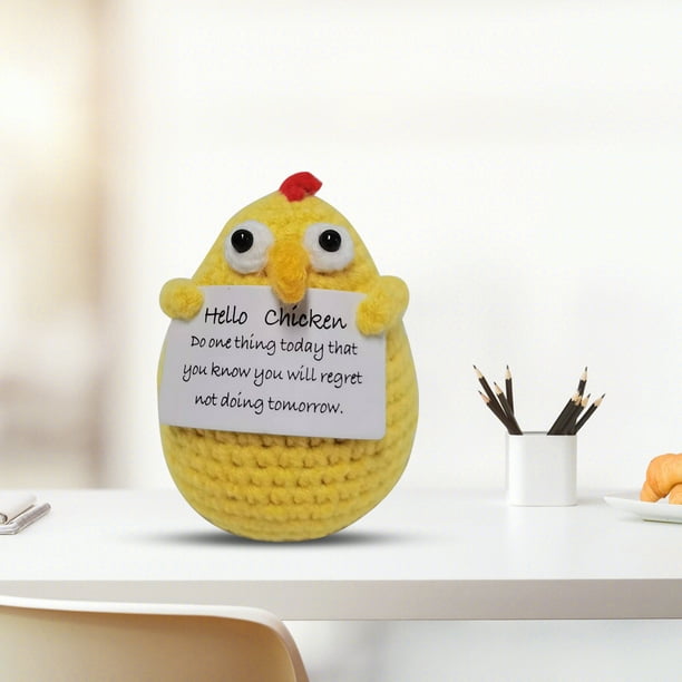 Muñecas de patata creativas con tarjeta positiva juguete inspirado en tejer regalos  para animar