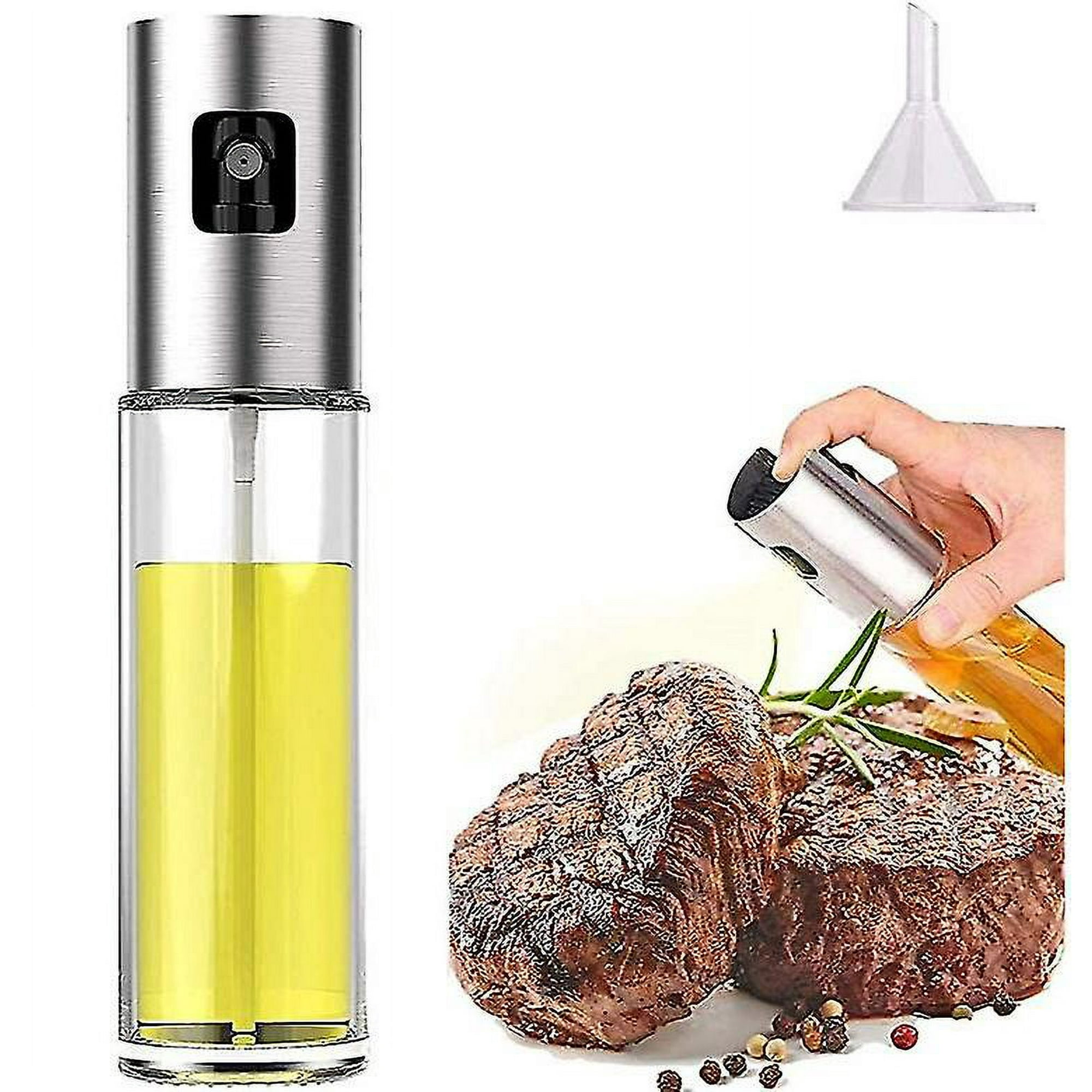 Pulverizador de aceite de oliva para cocinar, botella rociadora de aceite  Mister para freidora de aire, dispensador de vinagre de aceite de oliva de