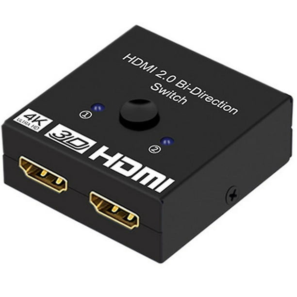 DIVISOR/CONMUTADOR HDMI BIDIRECCIONAL DE 2 PUERTOS 4K