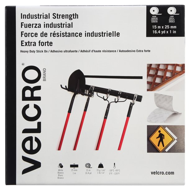 VELCRO Brand Cinta adhesiva de alta resistencia de 1969in x 33ft cinta  autoadhesiva de gancho y bucle cinta industrial extra fuerte de doble cara