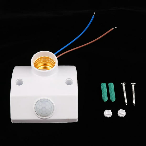 Speravity Enchufe de luz con sensor de movimiento PIR E27 Enchufe AC para  sala de almacenamiento de pasillo Type1 NO1
