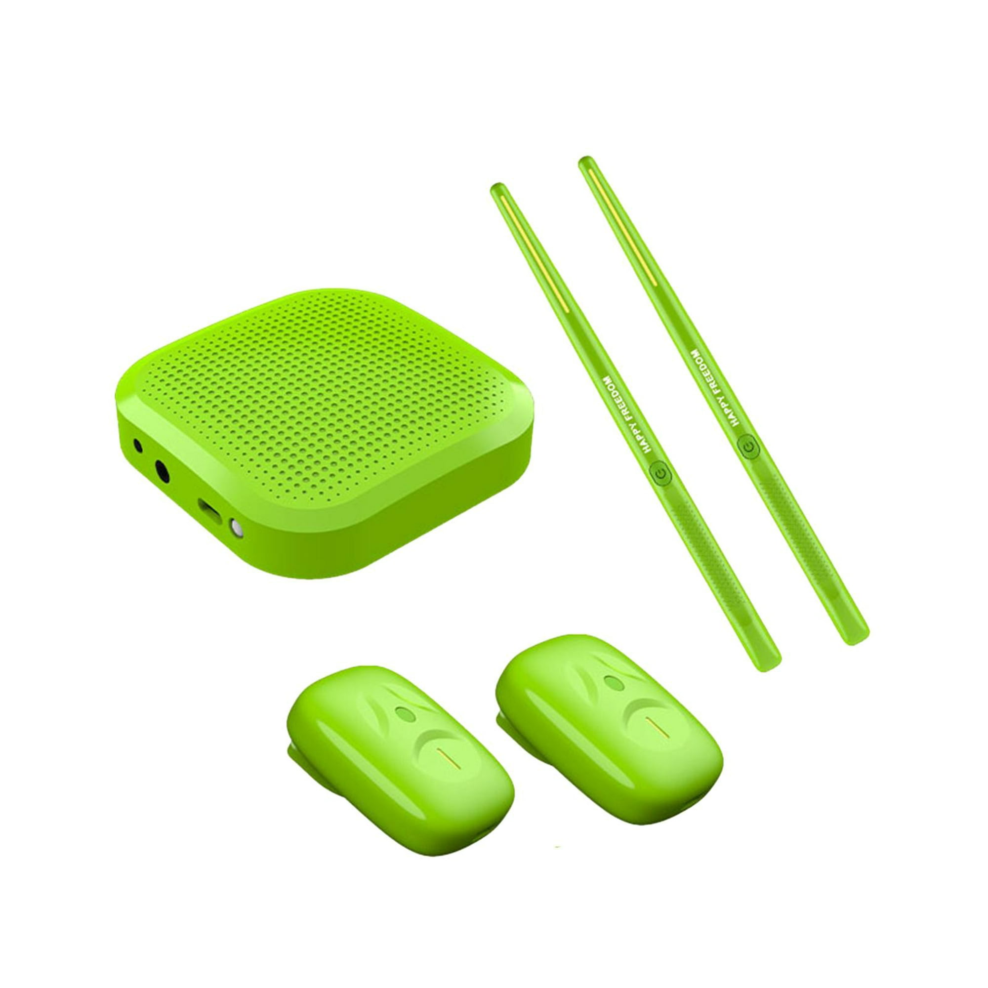 Juego de tambor electrónico para adultos profesionales principiantes  batería electrónica portátil tambor eléctrico principiante (color: verde)