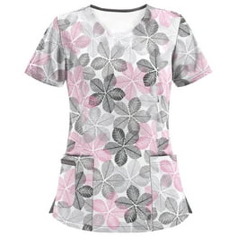 Blusa De Manga Corta Camiseta informal para mujer con volantes, cuello en  V, estilo ligero para ir al trabajo (rosa claro XXL) Cgtredaw para Mujer  Rosa claro T S