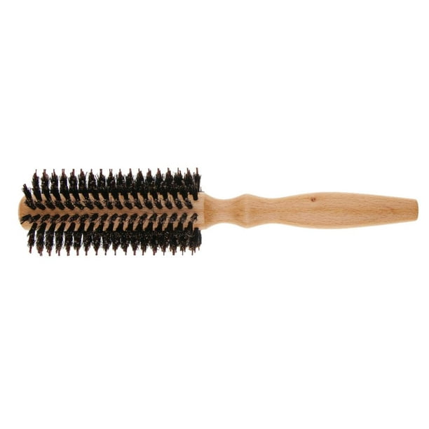 Cepillo redondo para cabello con cerdas naturales - La Sentipensante