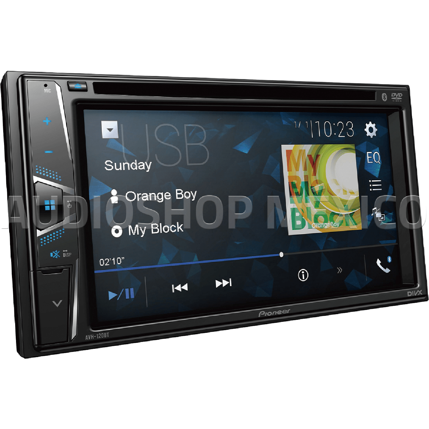 Autoestéreo Pantalla 2 DIN Pioneer AVH-120BT DVD MP3 CD Bluetooth ...