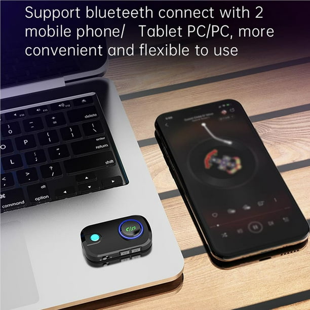 Transmisor Bluetooth compatible AUX TV MP3 MP4 4Mbps Receptor de música  Adaptador de mejora de reemplazo Computadora doméstica PC Inevent  EL022410-00B