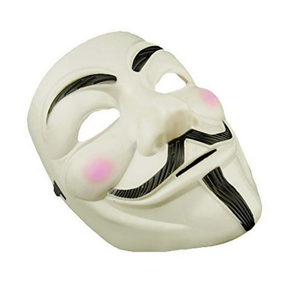 Grado Celsius semilla Pronunciar Máscara facial de disfraz blanco 1 Máscara V para Vendetta Anónimo Guy  Fawkes Adepaton FNSFAN458 | Bodega Aurrera en línea