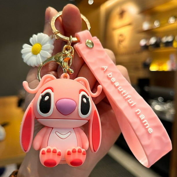 Llavero colgante de mochila de dibujos animados Kawaii * Stitch, accesorios  de viaje lindos para niñas
