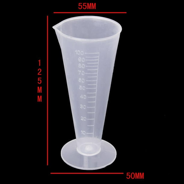Vaso de vidrio para pruebas de laboratorio, vaso medidor