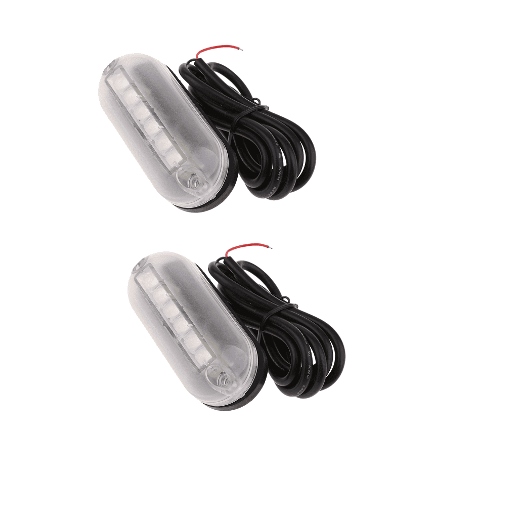 2 Luces Subacuáticas LED Para Barco - 12V-30V, IP68, 27 LEDs, Acero Inoxidable, Para Atraer Peces Y Navegación