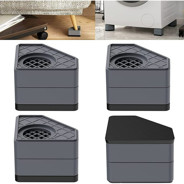 Almohadillas antivibración para lavadora, lavadora y secadora, pedestales  con cancelación de golpes y ruido, almohadillas para los pies de la