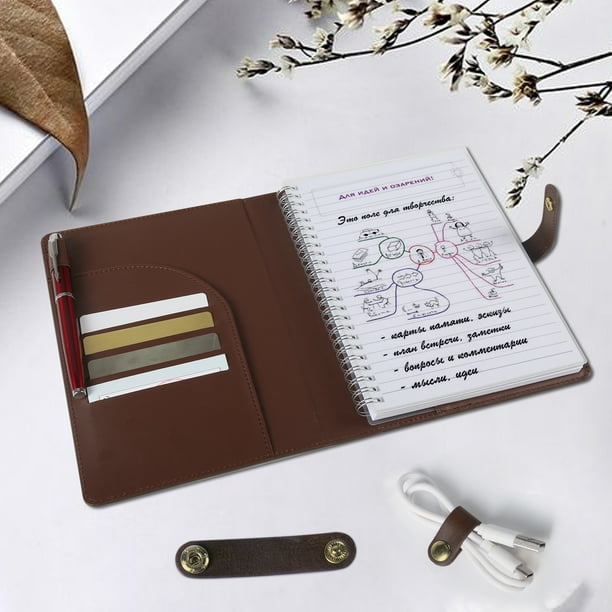 MALEDEN Cuaderno de cuero, diarios recargables vintage para mujeres y  hombres, cuadernos a rayas para diario, planificador, notas, diarios de  viaje