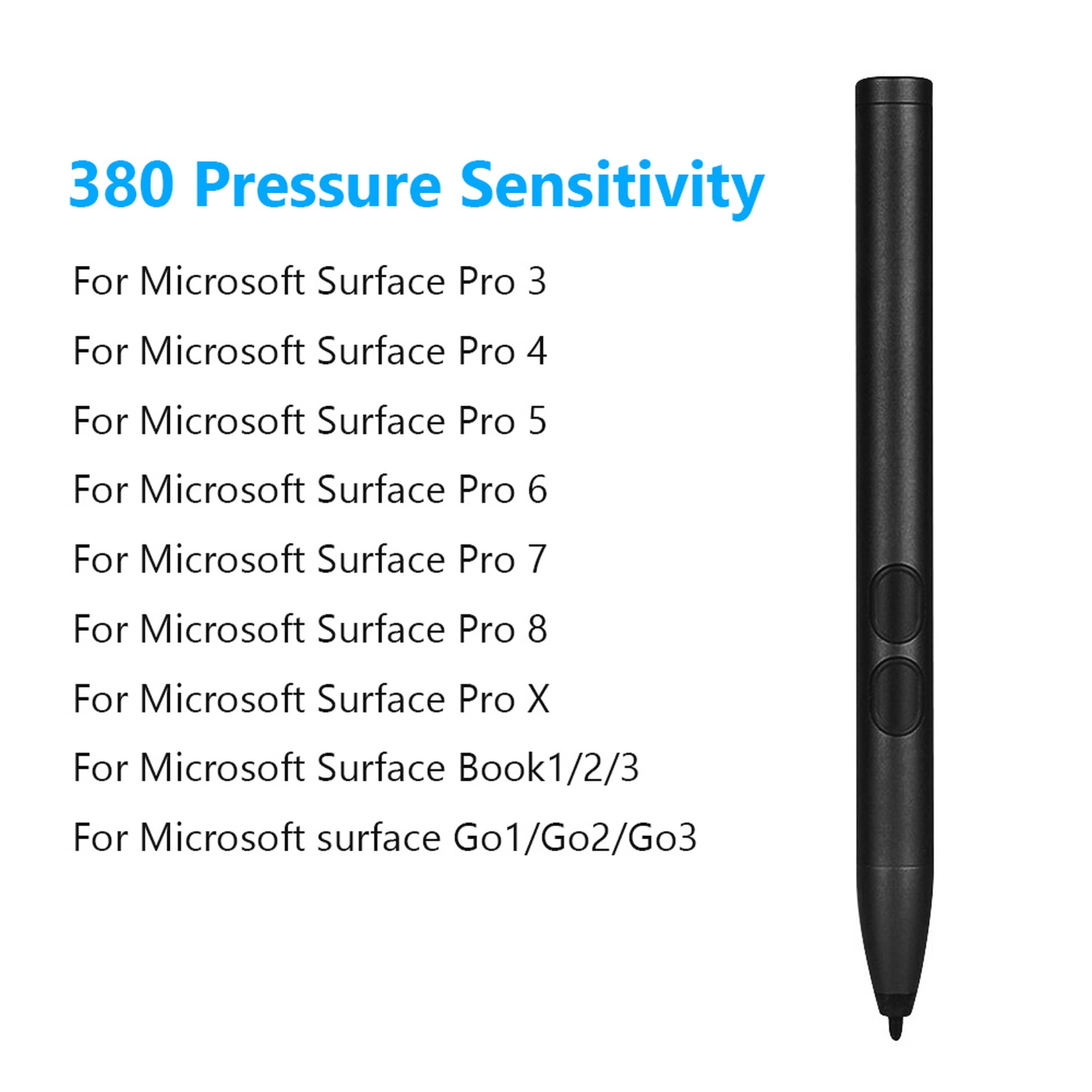  N Trig - Lápiz capacitivo táctil de escritura para pantalla  táctil, 380 niveles de presión digital con punta de madera HD, lápiz  digital para tableta Microsoft 3 Pro 3, para 4