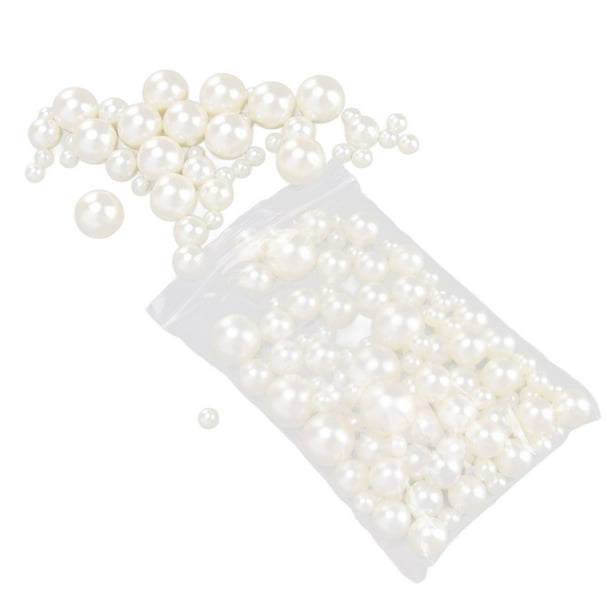 Cuentas de perlas de 3 tamaños cuentas de plástico duraderas para