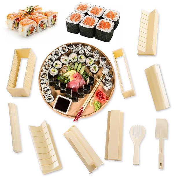 Kit para hacer sushi, 10 piezas, juego de sushi de bricolaje