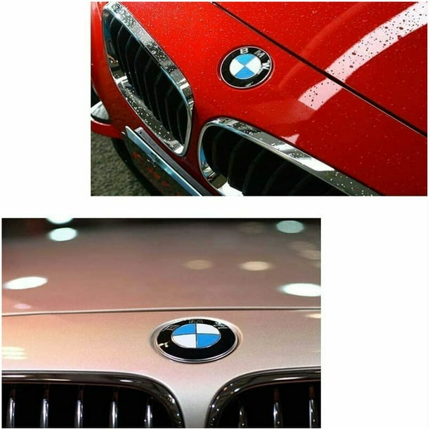 Paquete de 2 aplicables para capó y maletero de emblemas de BMW, reemplazo  del logotipo del emblema de BMW 82 mm + 74 mm para TODOS los modelos BMW  E30 E36 E46