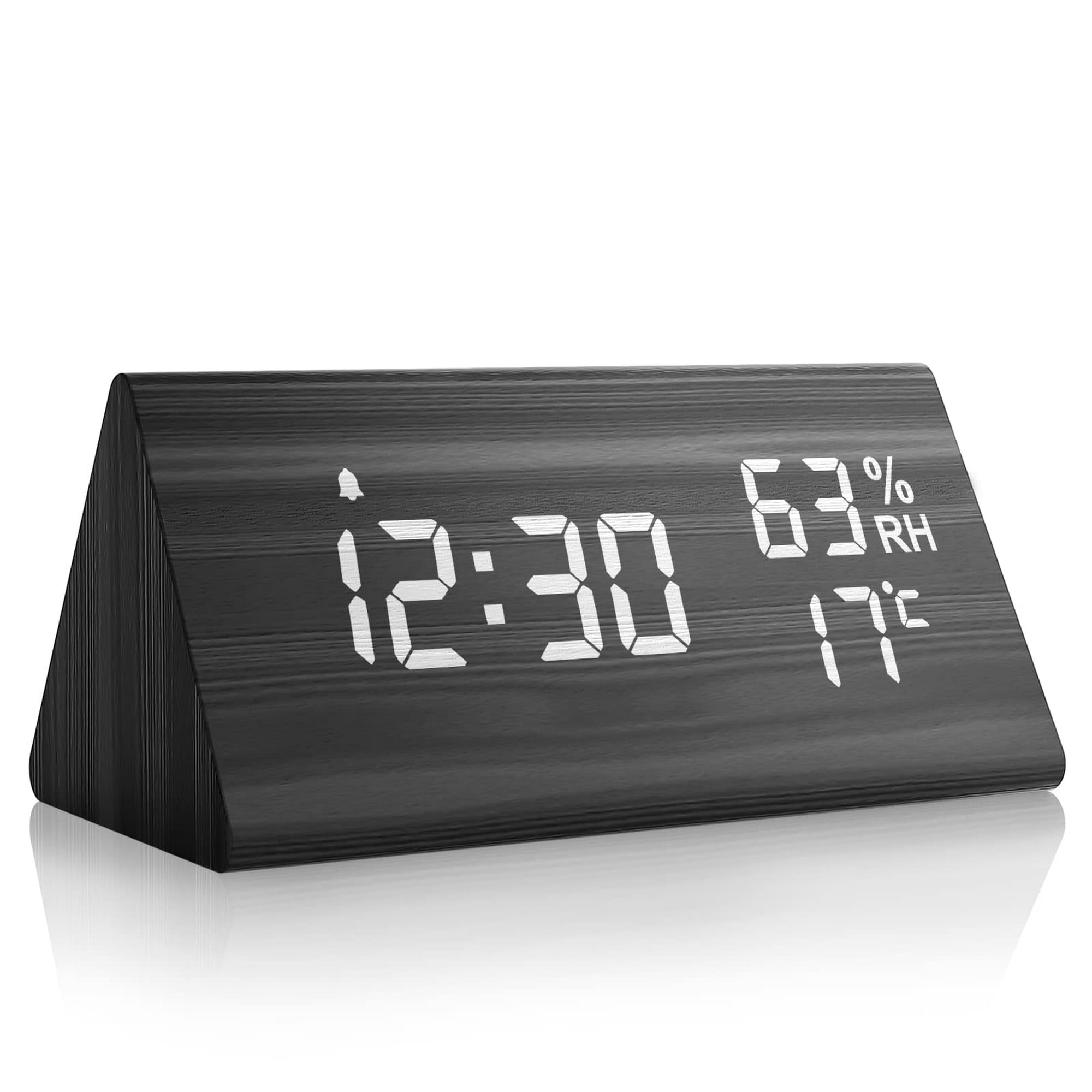 Comprar Reloj despertador Digital con pantalla de temperatura, funciona con  pilas, brillo ajustable, reloj de escritorio para el hogar, 1 Juego