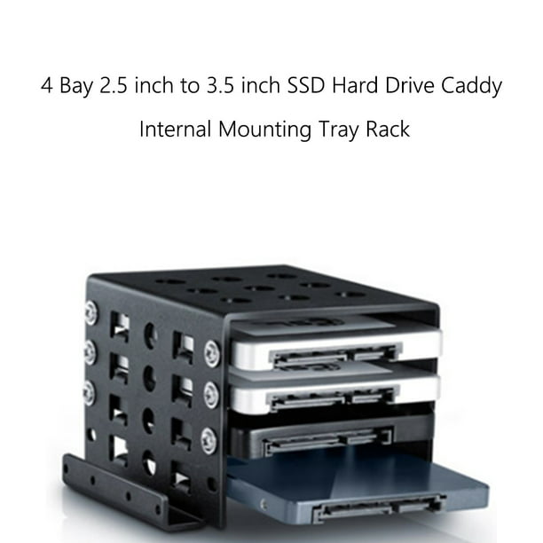 Kuymtek Soporte de interno para chasis de disco duro SSD de 4 bahías de 2,5 a 3,5 pulgadas Kuymtek Walmart en