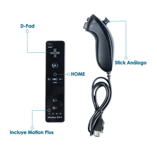 Mando Wii Remote Plus Nintendo Negro