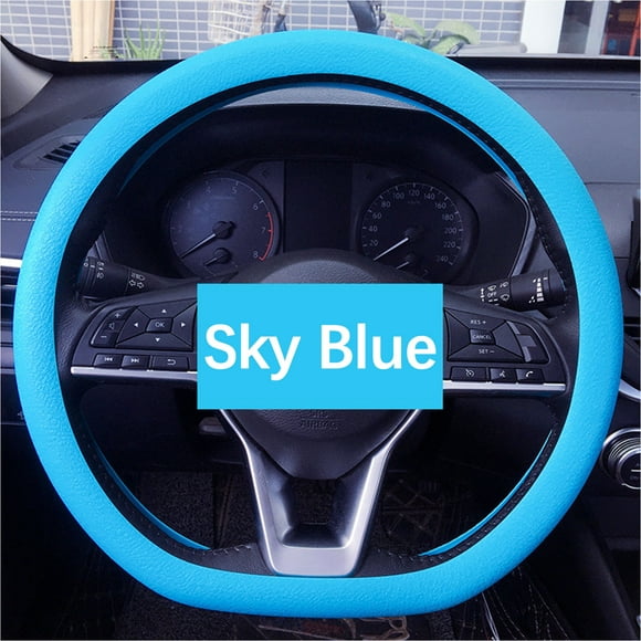 weloille cool nonslip silicone steering wheel protector car steering wheel protective cover nonslip car steering wheel cover universal fit easy to clean steering wheel cover teissuly wer202310168164