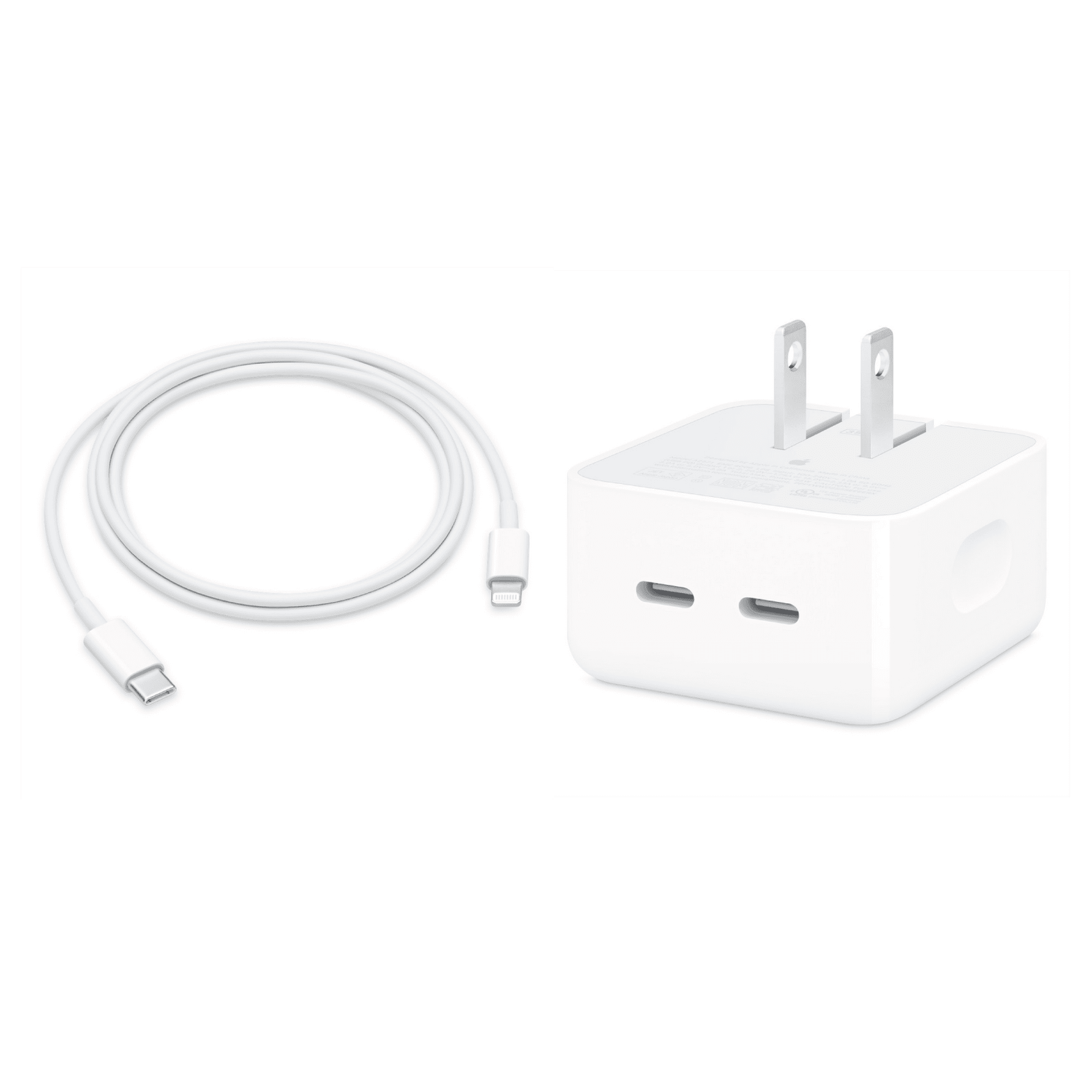 Cargador Carga Rapida Dual 35W + Cable USB-C para iPhone