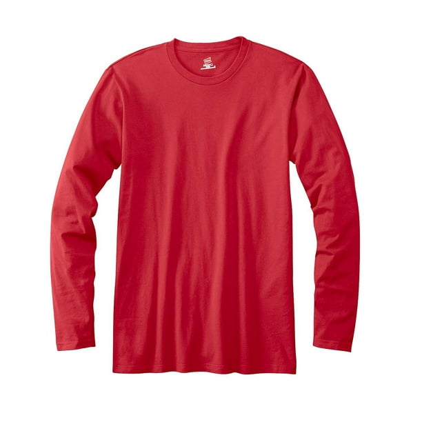 Camiseta manga larga roja adul.