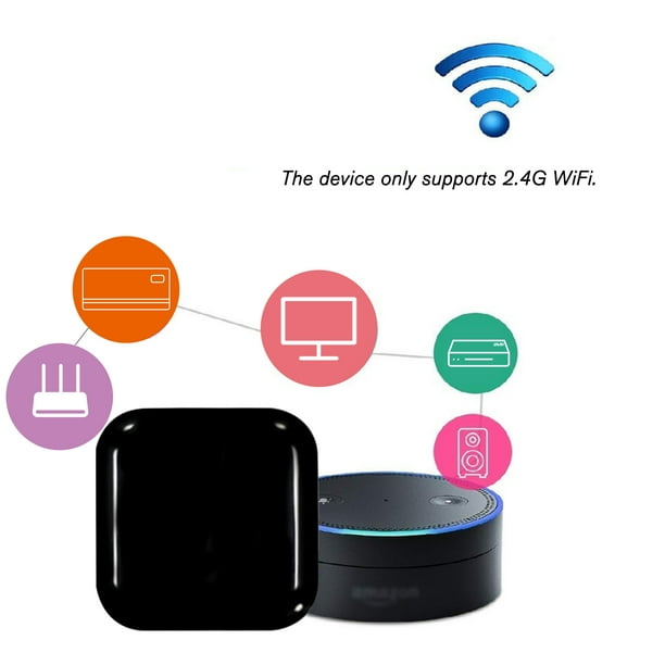 Control remoto inteligente IR, concentrador universal de hogar inteligente  WiFi de 2.4G, controlador inteligente WiFi para automatización del hogar
