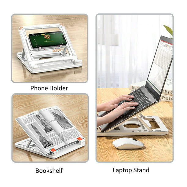 Soporte para laptop con ventilador base para laptop comoda altura ajustable