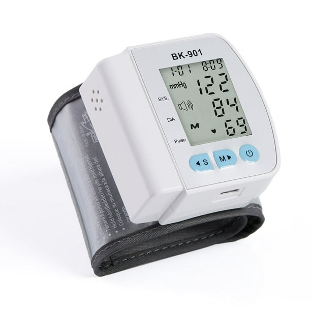 Monitor de presión arterial médico automático para la muñeca, pulsómetro  Digital para la parte superior del brazo, Monitor de frecuencia cardíaca,  esfigmomanómetro BP - AliExpress