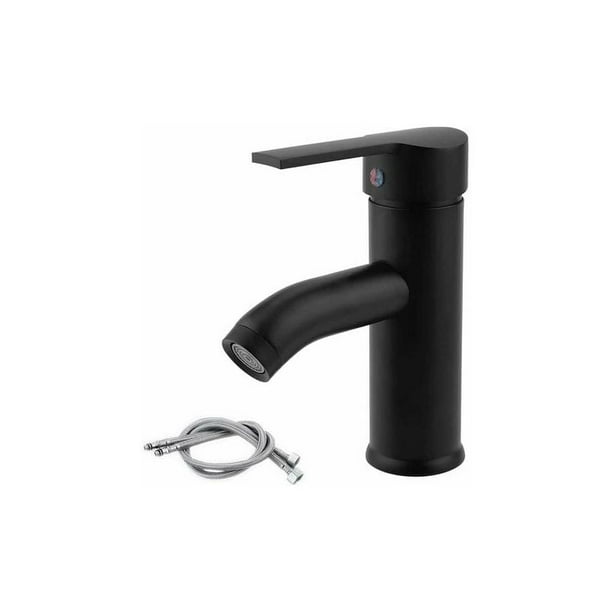 Robinet Lave-mains Noir Mat - Mitigeur eau chaude eau froide - TAP