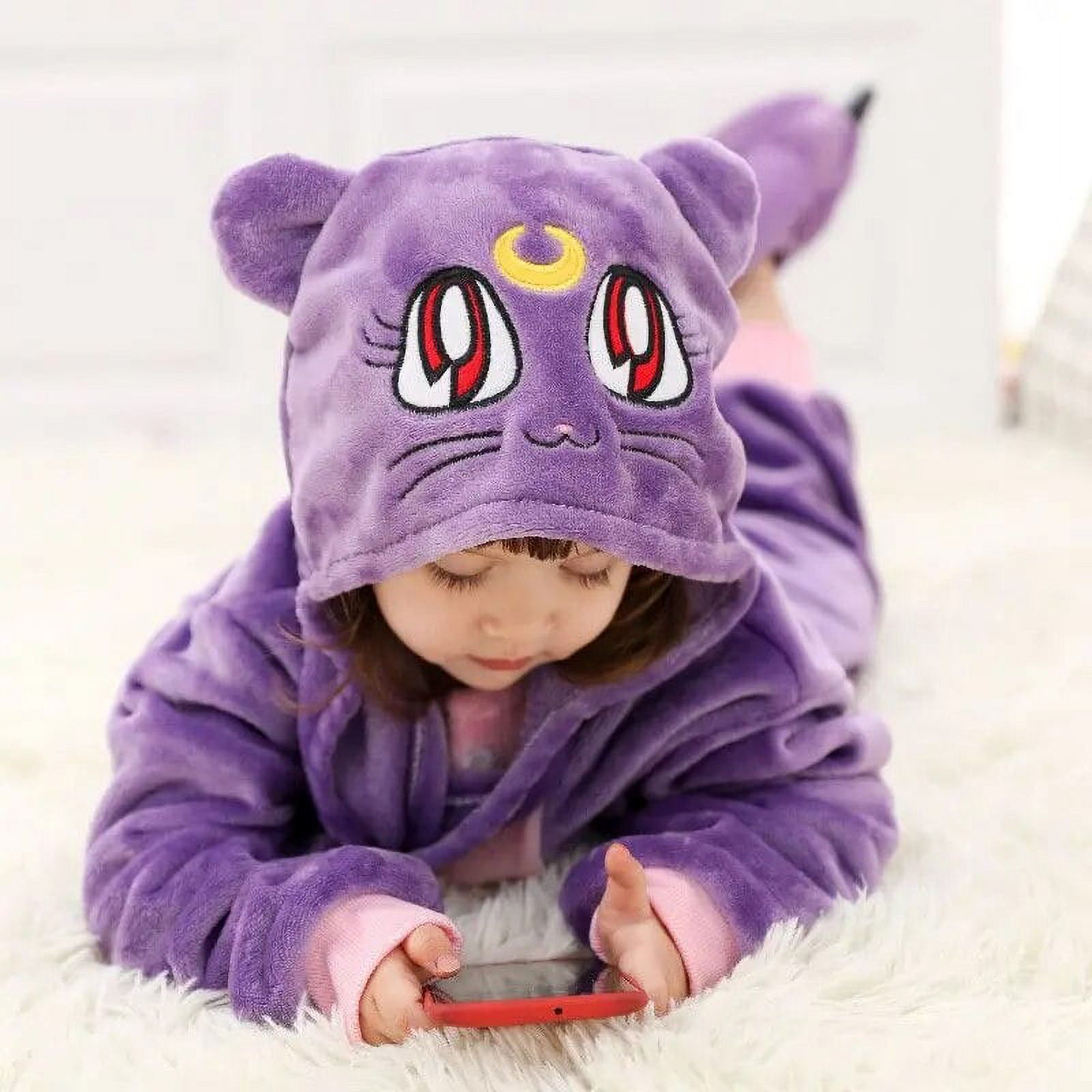 Conjuntos de pijamas Kigurumi de unicornio para niños, disfraz de dibujos  animados de animales para El Mercado de Encantos